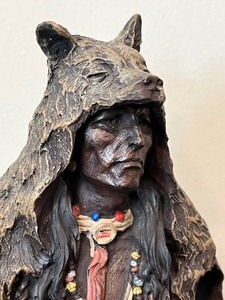 lot 36 image: Native American Figurine by Montefiori