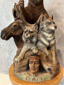 lot 49 image: Northern Wilderness Sculpture by T Snyder