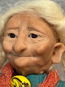 lot 48 image: Artisan Created Doll Figurine entitled Dream Catcher Maker