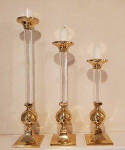 lot 16 image: Three Candlestick Holders