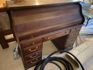 lot 344 image: Roll Top Desk
