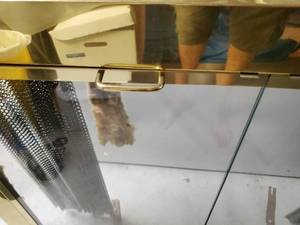 lot 236 image: Brass Glassdoor Fireplace Screen