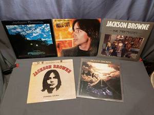 lot 16 image: 5 Jackson Browne Records