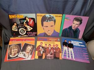 lot 23 image: 6 Records Including Stray Cats,  Ricky Nelson