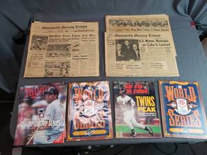 lot 96 image: Minnesota Twins Memorabilia