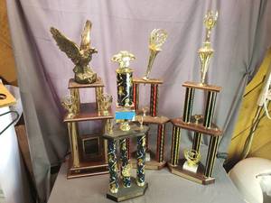 lot 134 image: Lot of 4 Race Trophies