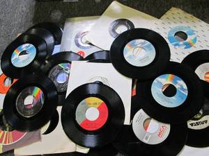 50 various 45 records all top count...