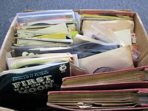 154 mixture of 45 records barry man...