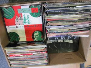 box of 45 record sleeves all sleeve...