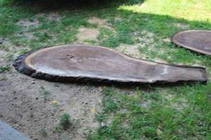 lot 281 image: Black Walnut Live Edge Wood Slab