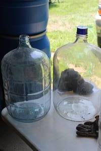 lot 253 image: Lot of (2) Glass Bottles - 6.5-Gallon, 5-Gallon