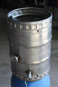 lot 260 image: Keggle Boil Kettle with Blichmann Thermometer