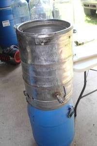 lot 261 image: Keggle Boil Kettle with Blichmann Thermometer