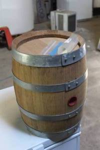 lot 218 image: 5-Gallon French Oak Cask with Sulpher Strip