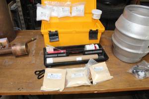 lot 220 image: Tool Box of Mash and Yeast Additives