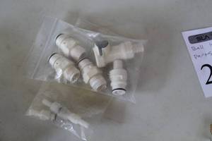 lot 247 image: Misc. High-Temp Poly Fittings and Small Gas Fittings