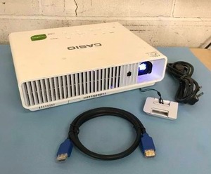 Casio Signature-Series XJ-M141 3D-Ready XGA DLP LEDLaser Lamp 20,000-Hour Projector for Home Theater with HDMI &