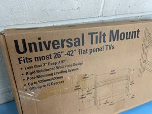 Premier Mounts - Industrial  Commercial Universal Tilting Wall Mount for Flat Panel Displays Monitors TVs