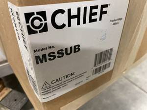 New in Box - Chief MSSUB Flat Panel  Display  Monitor  TV  Television SWIVEL Table Stand - MSRP $500