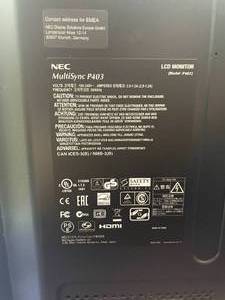 NEC 40 LED Backlit Professional  Commercial Grade 169 Widescreen 1080p Display  Monitor