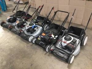 Lot of Assorted Lawn Mowers Customer Returns See Terms on Auction