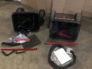 Lot of 2 Everbilt Commercial Tow Behind Spreader Customer Returns See Terms on Auction