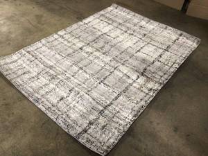 Bazaar Marble Gray 5 ft. x 7 ft. Area Rug Customer Returns See Terms on Auction