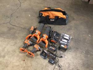 Assorted Ridgid Power Tools various models and  conditions  Customer Returns See Terms on Auction