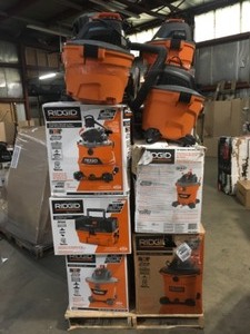 Mix Lot of Ridgid Shop Vacuums- Various Models & Conditions - Review all pictures