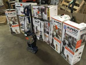 Mix lot of Shark and Eureka Vacuums, Open Boxes, Review all pictures