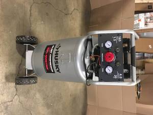 Husky 20 Gal. Vertical Electric-Powered Silent Air Compressor, Open Box - Review all pictures