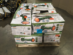 Mix Lot of Scotts Scotts 16 in. Manual Walk Behind Push Reel Lawn Mower- Open Boxes - review all pictures