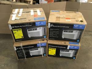 Mix Lot of assorted LG Room Air Conditioners - Customer Returns - Review all pictures