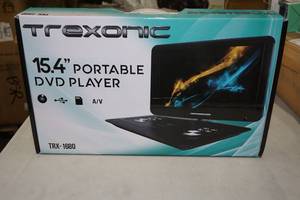 lot 101 image: Trexonic 15.4 Portable DVD Player - DVD Door Needs Adjustment
