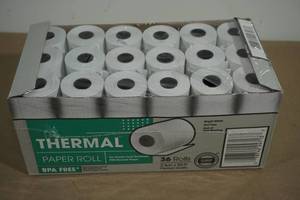 lot 39 image: Thermal Credit Card Paper Rolls - 2.25 x 85