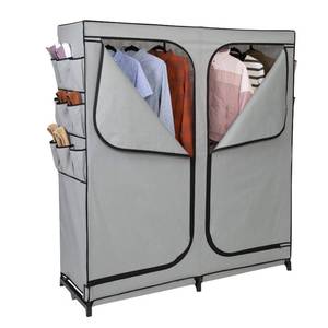 lot 31 image: 60 Wide 2 Door Portable Storage Closet - Grey