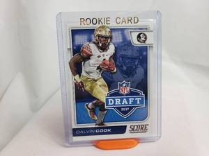 lot 52 image: Dalvin Cook Score Draft Rookie Card No. 8