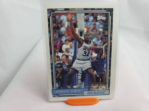 lot 81 image: Shaquille ONeal Rookie 92 Topps Draft Pick No. 362