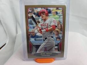 lot 94 image: Mike Trout Bowman Gold Topps No. 121