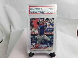 lot 97 image: Ronald Acuna JR. 2018 Topps Update US250 Rookie Card PSA Mint 9