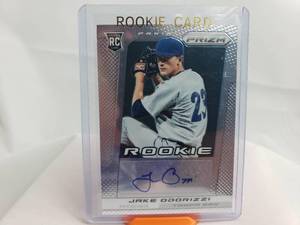 lot 107 image: Jake Odorizzi Autographed Rookie Card Panini Prizm No. RJO