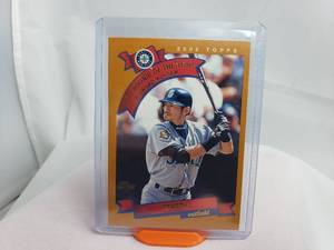 lot 118 image: Ichiro 2001 Rookie of the Year Topps No. 718