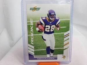 lot 34 image: Adrian Peterson Score Rookie Card No. 341