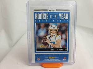 lot 39 image: Justin Herbert Rookie of the Year Contenders Panini RY-JHE
