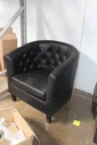 lot 208 image: Faux Leather Arm Chair