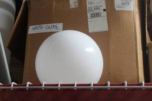 lot 297 image: Lot of (3) 12 Ornamental Lamp Globes
