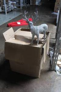 lot 339 image: Lot of (5) Reindeer Ornaments