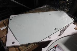 lot 368 image: Lot of (2) Glass-TopMetal Tables