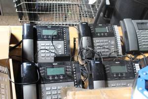 lot 376 image: (8) RCA Phone Systems, (2) Wireless Phones w Chargers