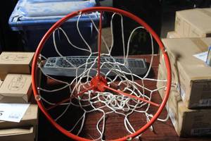 lot 198 image: Lot of (2) Basketball Rim w Net and Stand